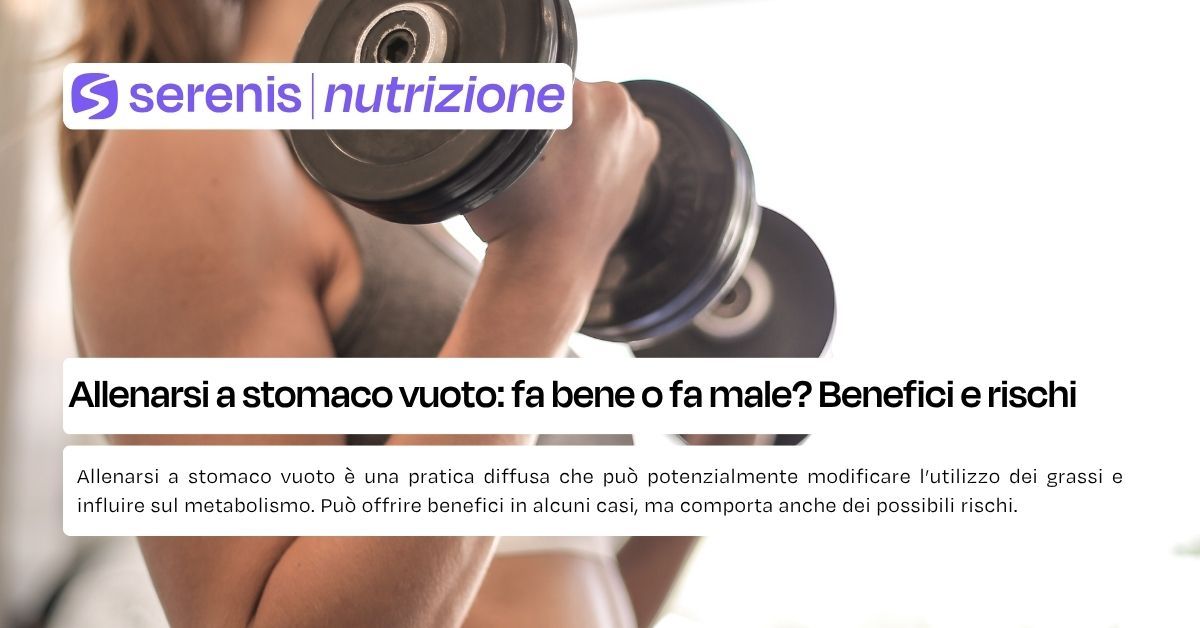 Allenarsi a stomaco vuoto