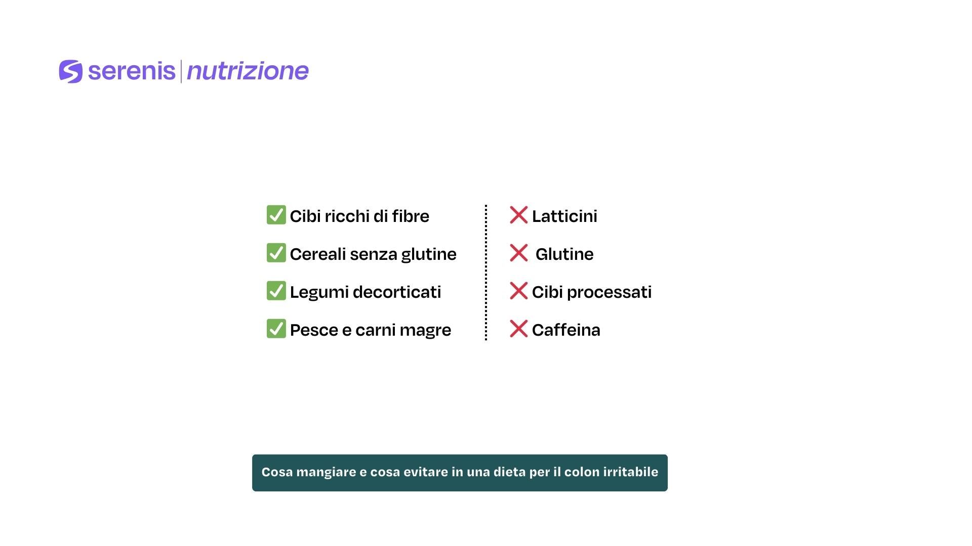 Cosa mangiare e cosa evitare in una dieta per il colon irritabile