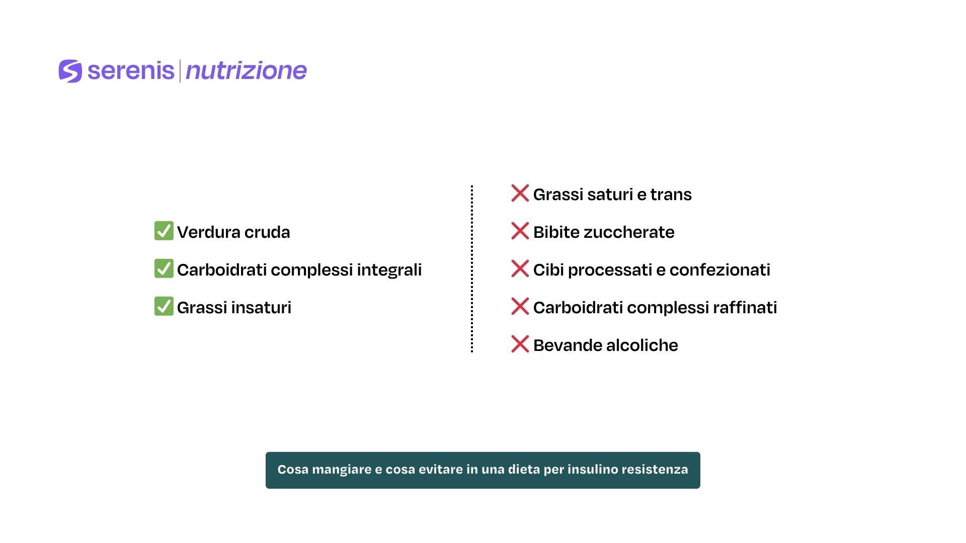 Cosa mangiare e cosa evitare in una dieta per insulino resistenza