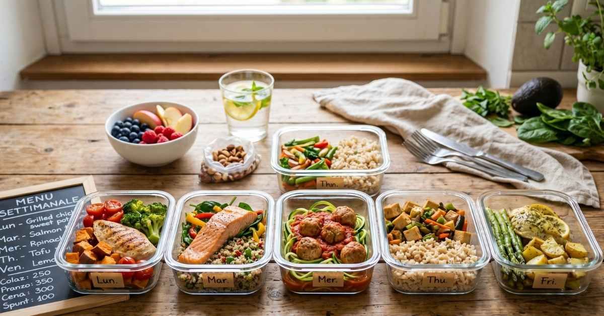 Dieta 1000 calorie menù settimanale