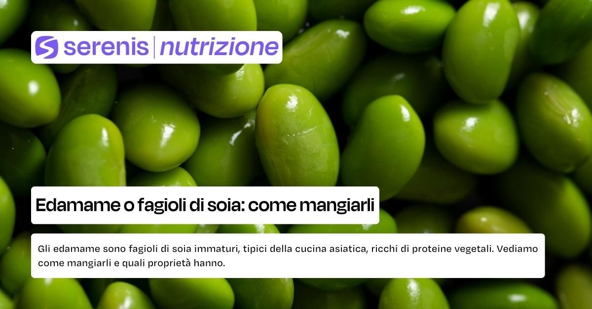 Edamame o fagioli di soia