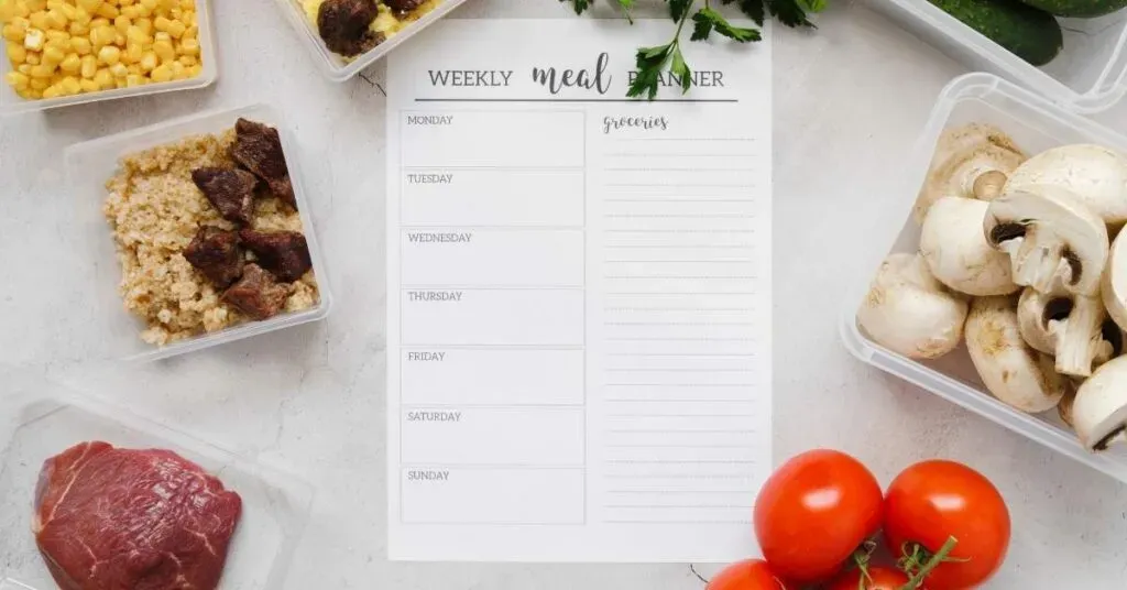 Esempio di menù settimanale dieta senza istamina