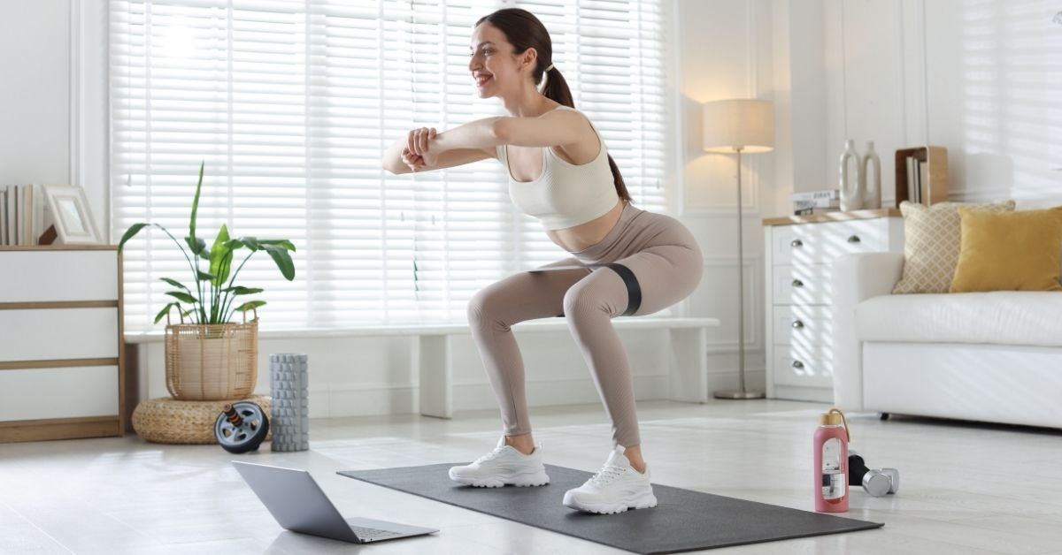 Esercizi con elastici per le gambe