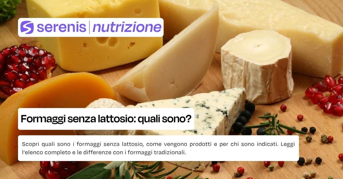 Formaggi senza lattosio