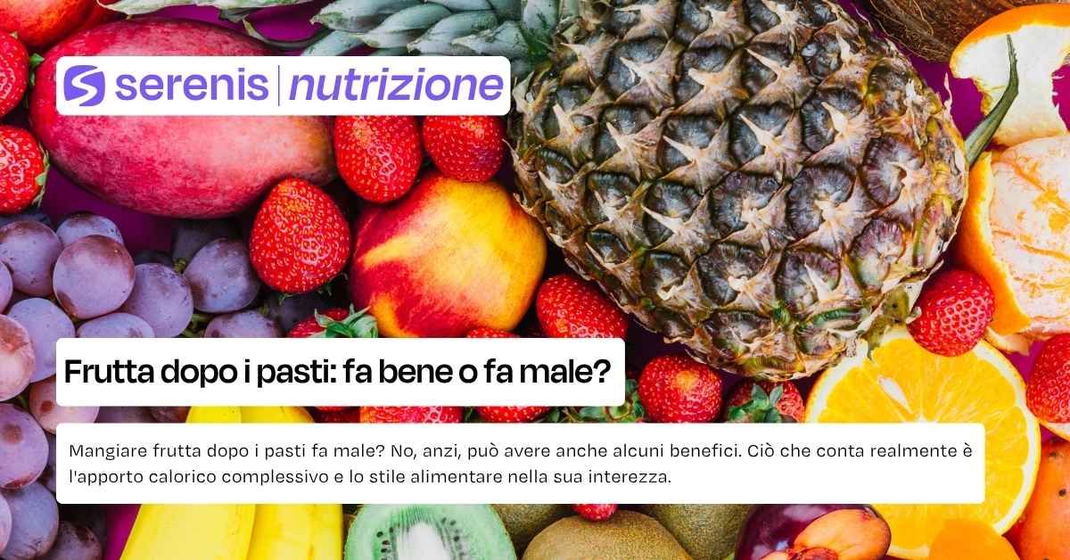 Frutta dopo i pasti