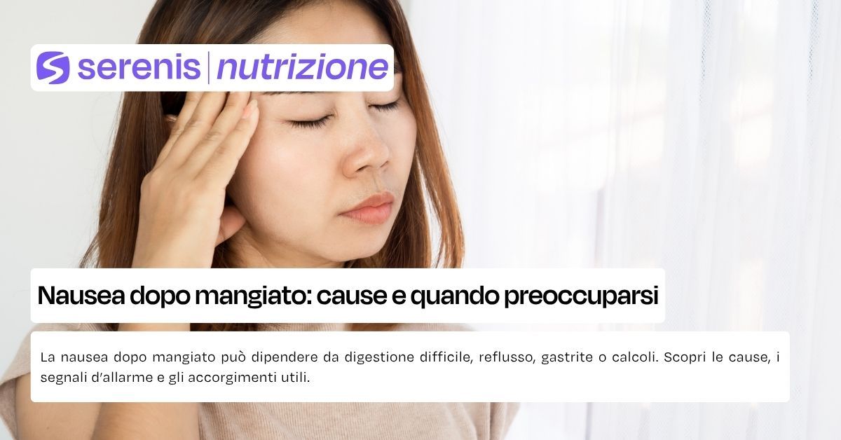 Nausea dopo mangiato