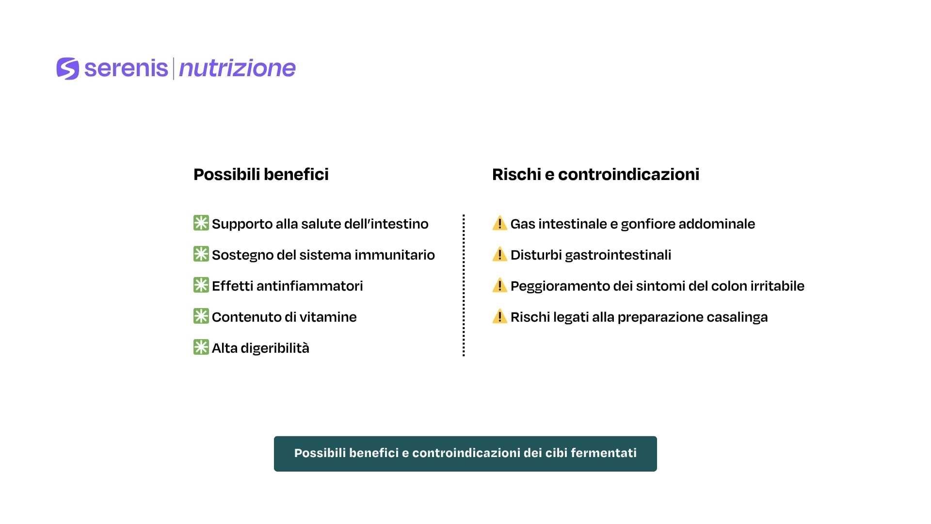 Possibili benefici e controindicazioni dei cibi fermentati