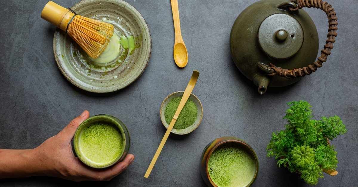 Preparazione del tè matcha