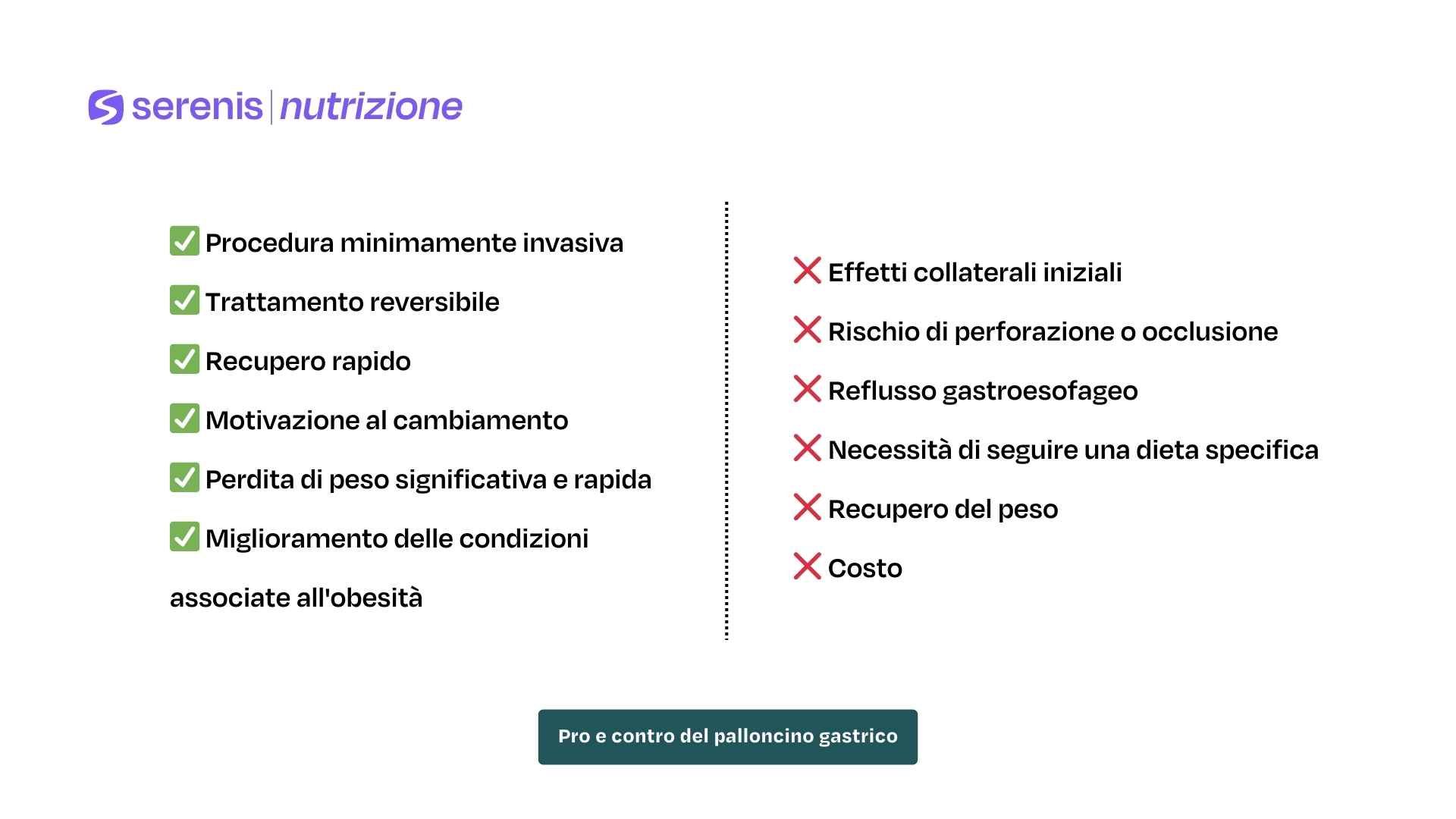 Pro e contro del palloncino gastrico