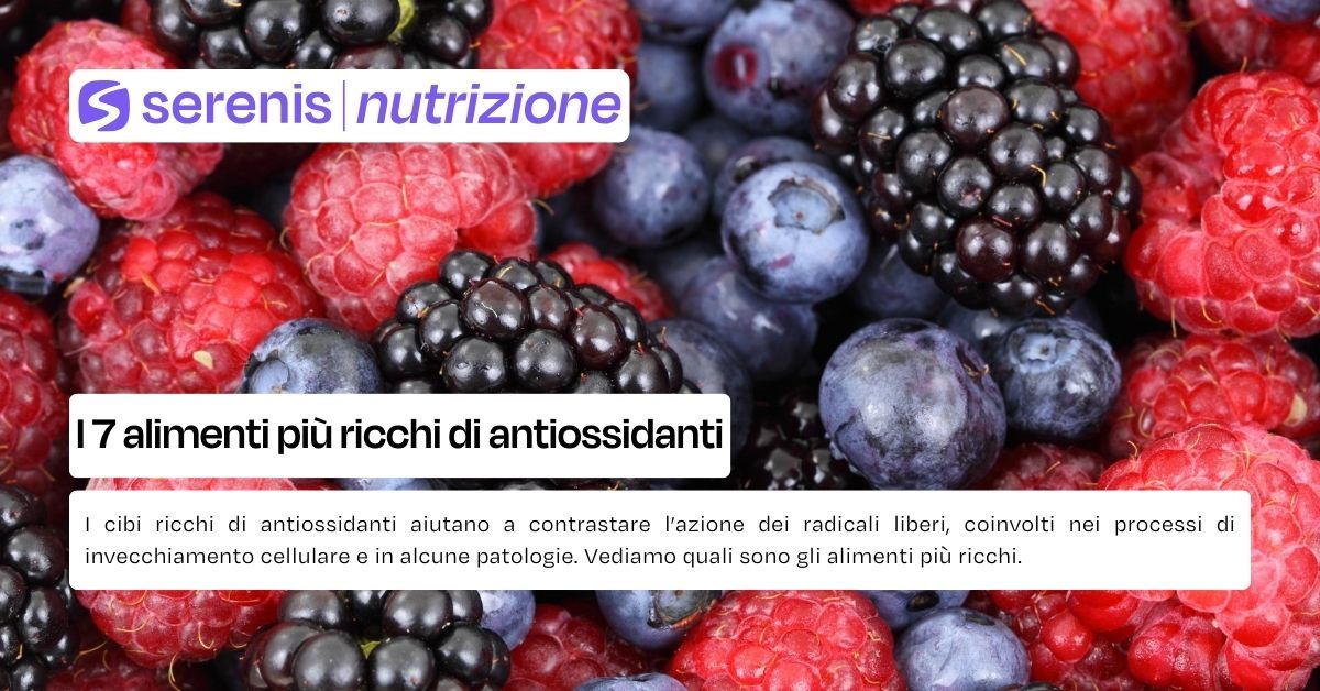 cibi ricchi di antiossidanti