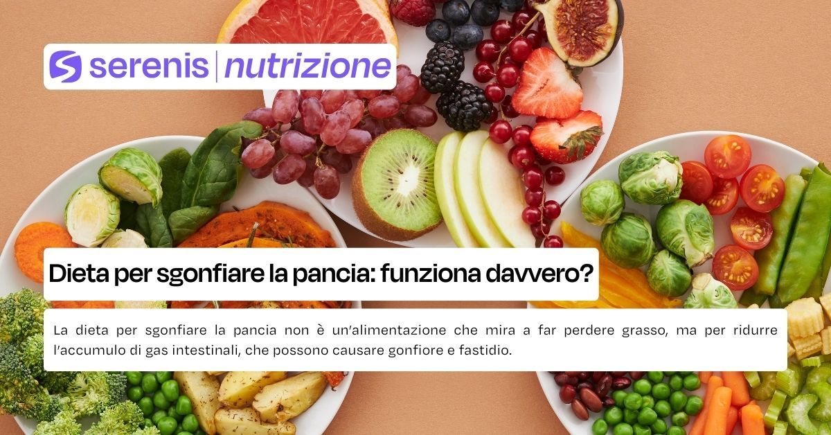 dieta per sgonfiare la pancia