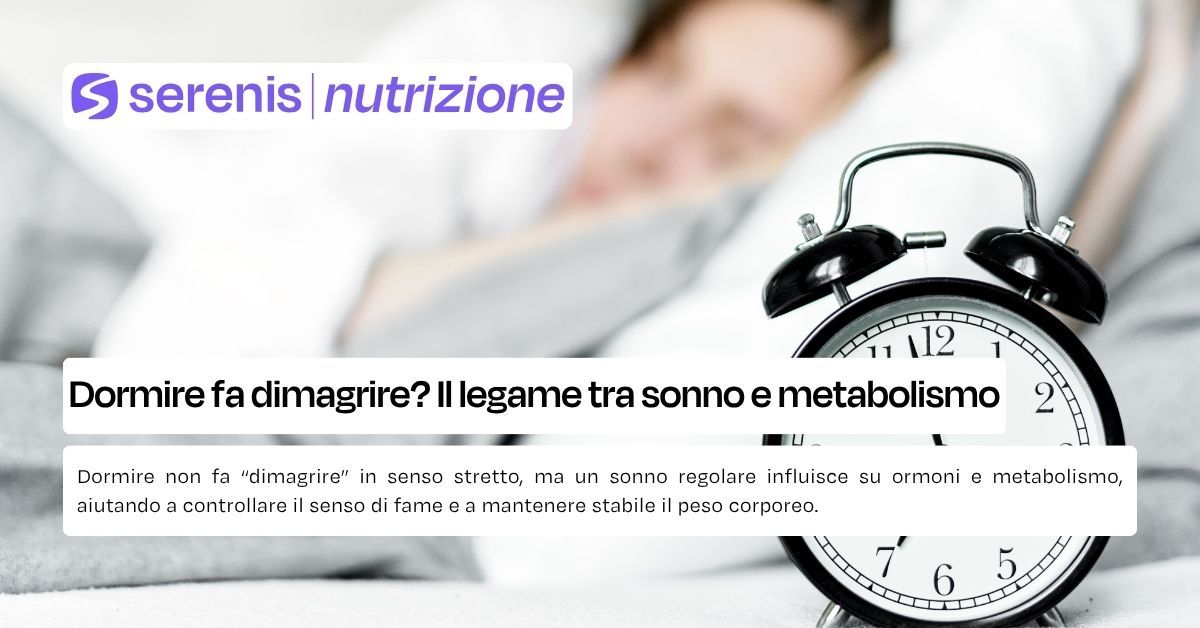 dormire fa dimagrire