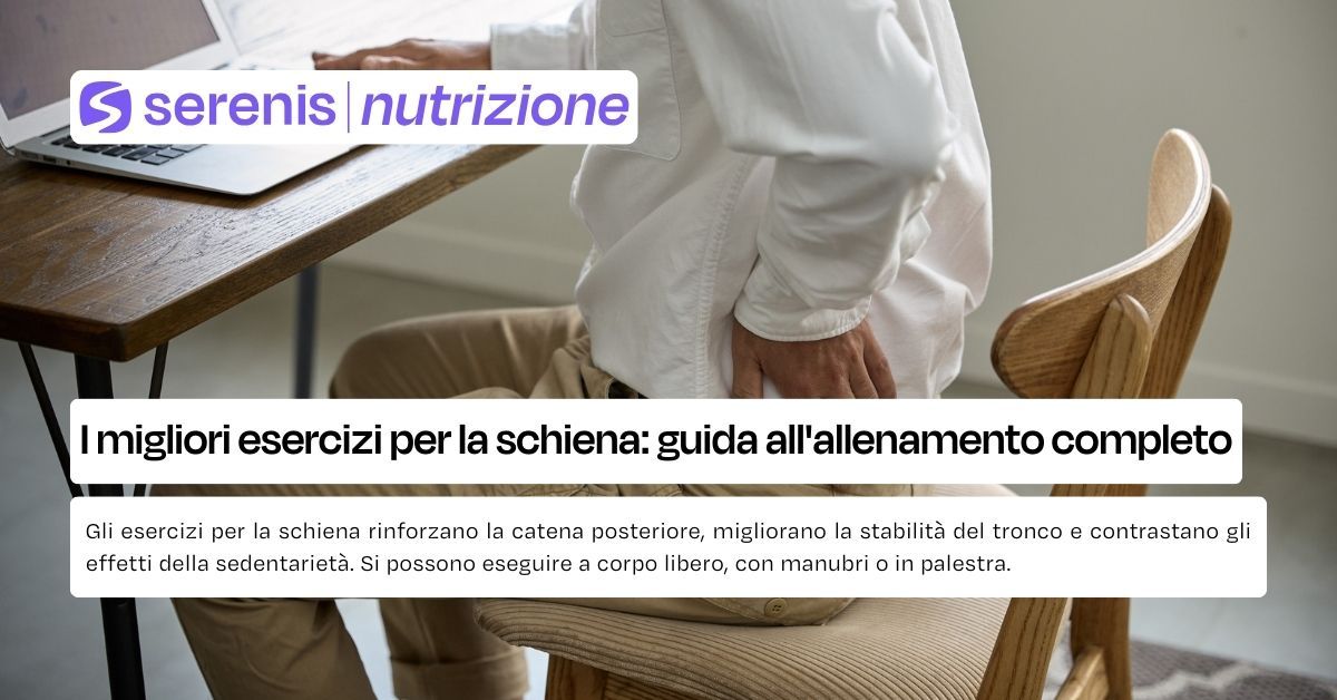 esercizi schiena