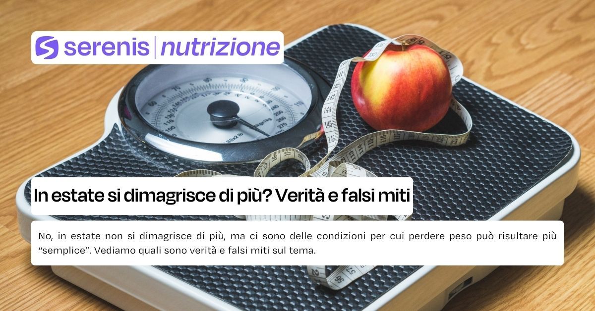 in estate si dimagrisce