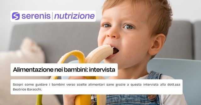 Alimentazione nei bambini intervista