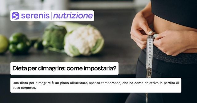 Dieta per dimagrire