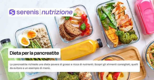 Dieta per la pancreatite