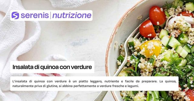 Insalata di quinoa con verdure