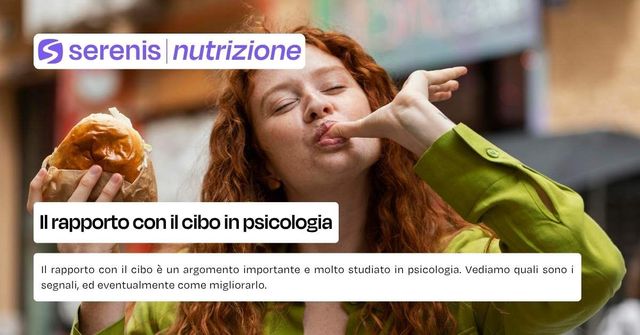 Rapporto con il cibo