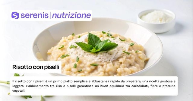 Risotto con piselli