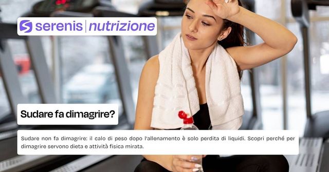 Sudare fa dimagrire?