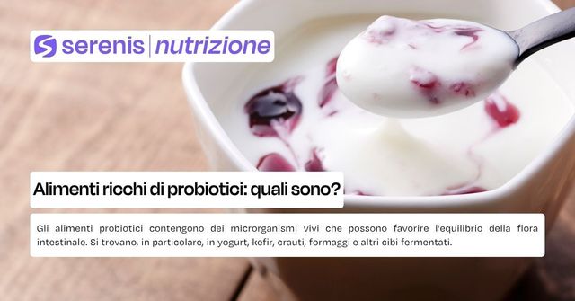 alimenti probiotici