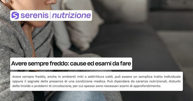 avere sempre freddo