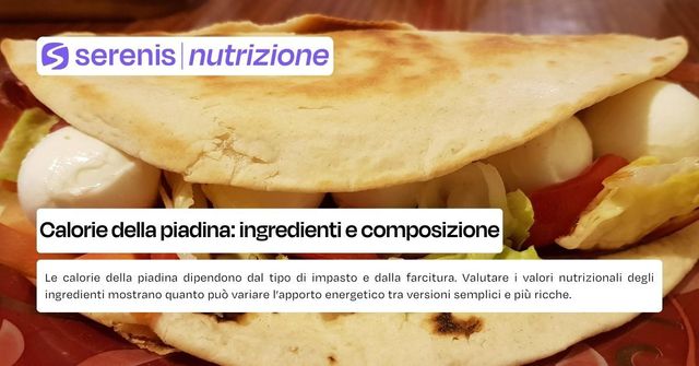 calorie piadina