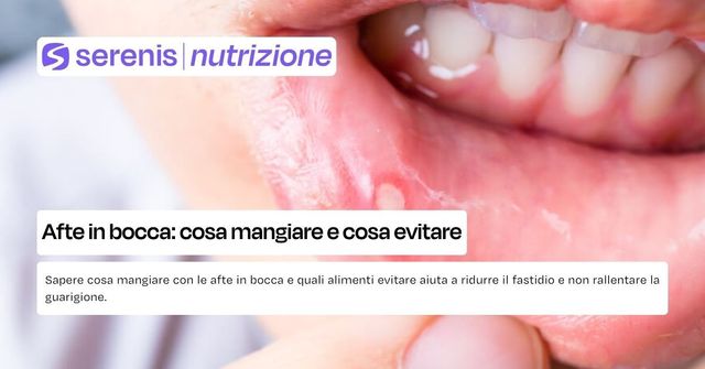cosa mangiare con afte in bocca