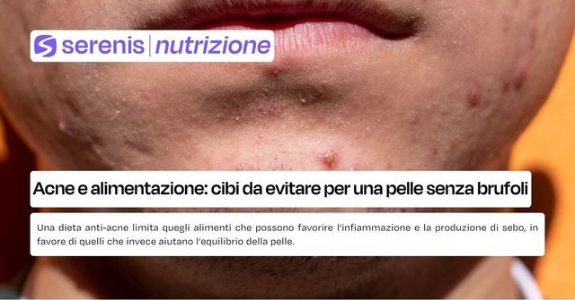 dieta anti acne