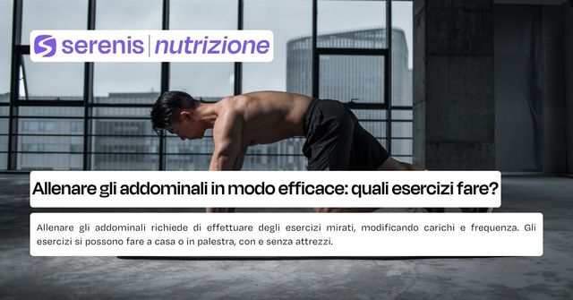 esercizi addominali