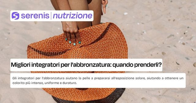 integratori abbronzatura