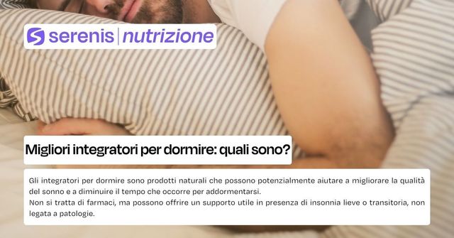 integratori per dormire