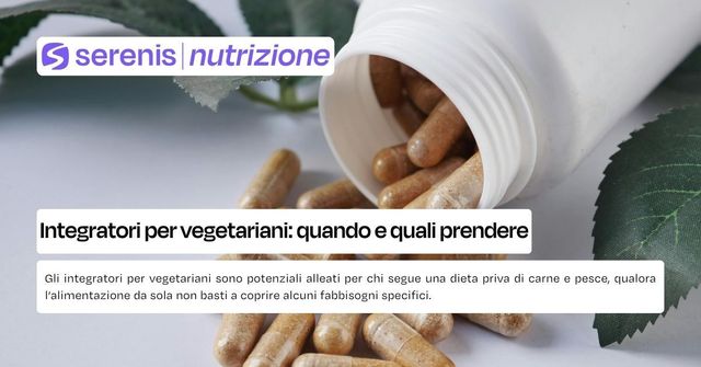 integratori per vegetariani