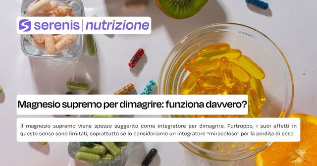 magnesio supremo per dimagrire