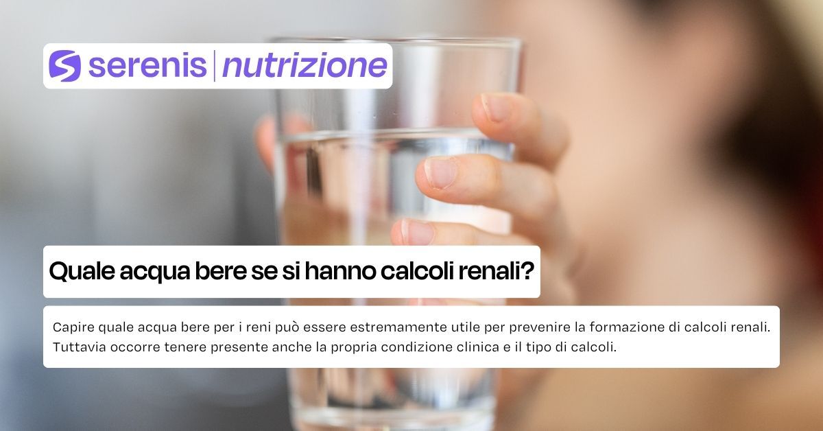 quale acqua bere per i reni