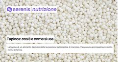 Tapioca: cos'è e come si usa