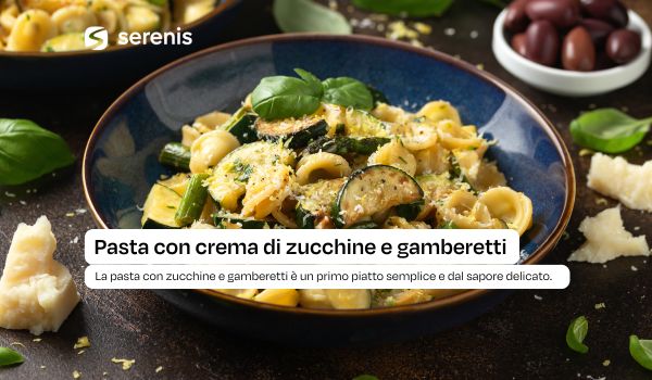 pasta con zucchine e gamberetti